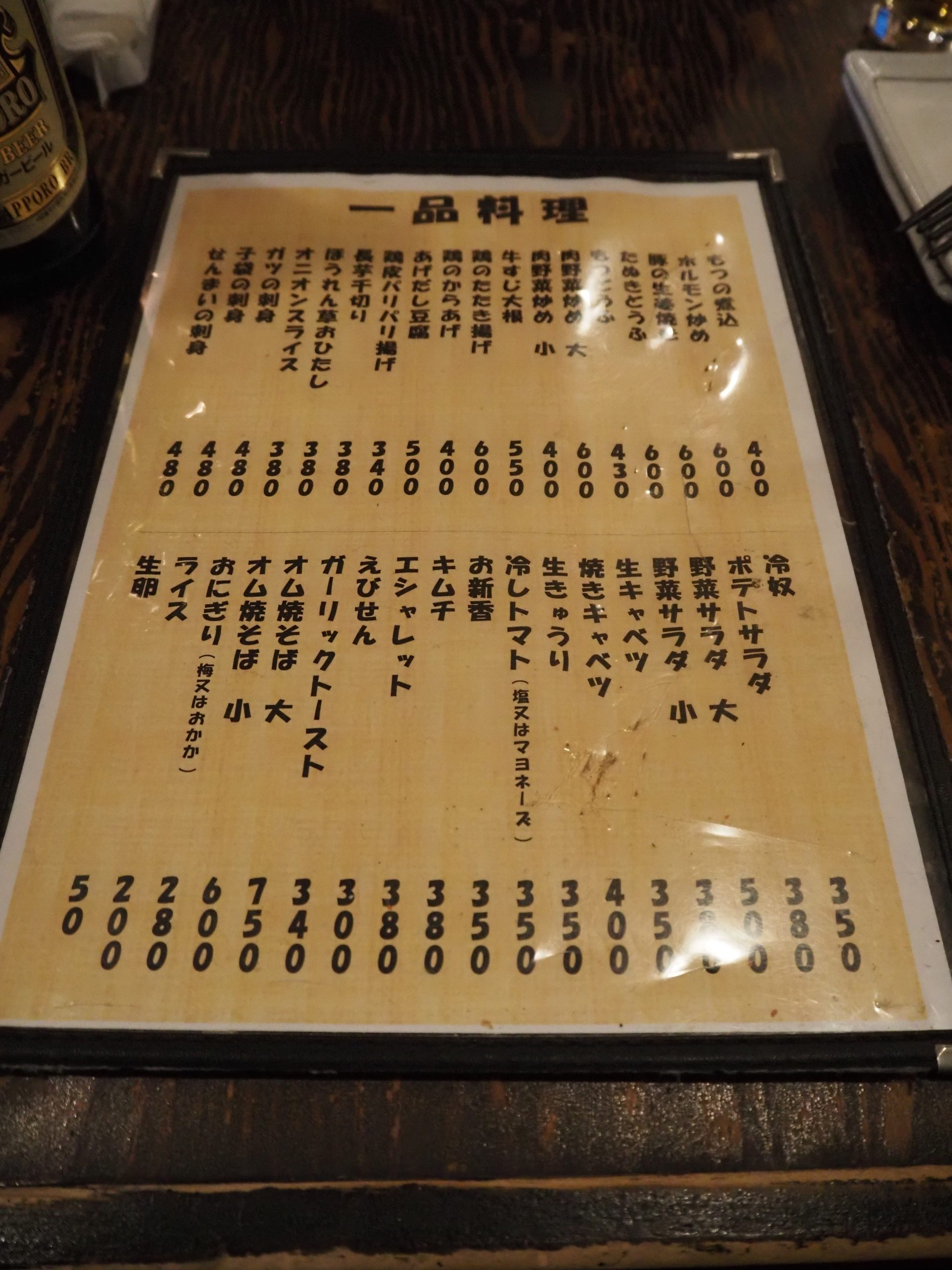 メニュー